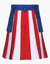 United States Flag Hybrid Kilt - Scottish Kilt Jacket™ USA-UK